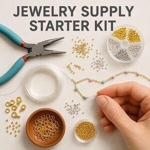 150+ Pcs Jewelry Supply Starter Kit For Making Necklaces And Bracelets